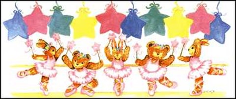 Framed Pastel Ballet Class Print