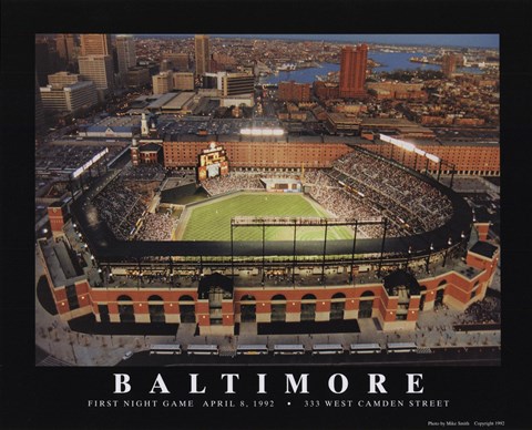 Framed Baltimore - Camden Yard Print