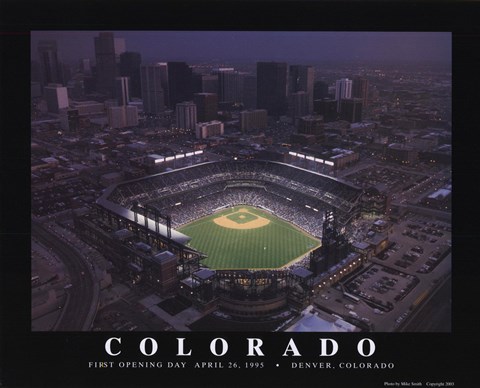 Framed Colorado - Coors Field - Rockies Print