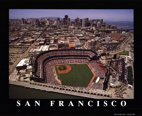 Framed Sf Ca - Pac Bell Ballpark Print
