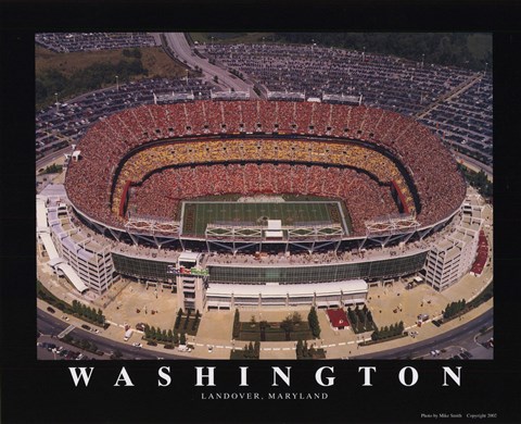 Framed Washington - Fedex Field - Redskins Print
