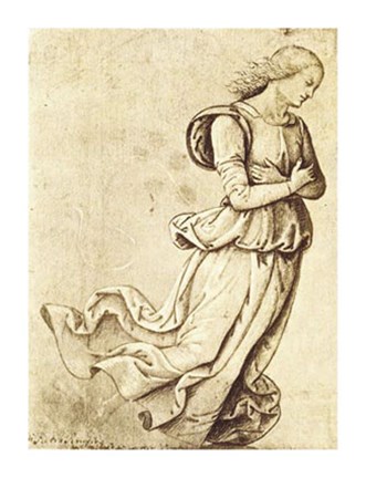 Framed Sepia Woman Dancing Print