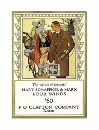 Framed Hart Four Winds Print