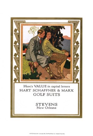 Framed Hart Golf Print