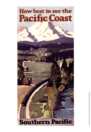 Framed Pacific Coast II Print