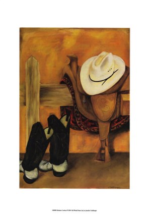 Framed Modern Cowboy Print