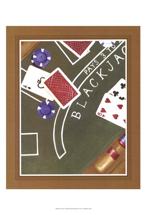 Framed Hit Me (Black Jack) Print