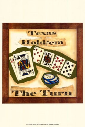 Framed Hold &#39;em II Print