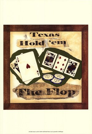 Framed Hold &#39;em III Print