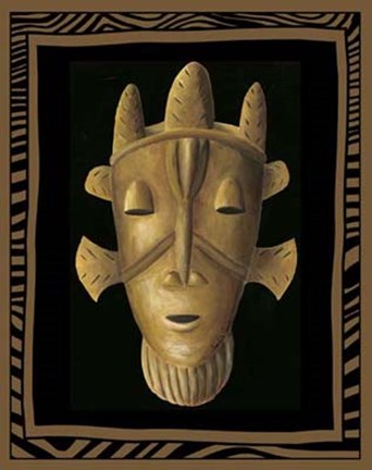 Framed African Mask II Print