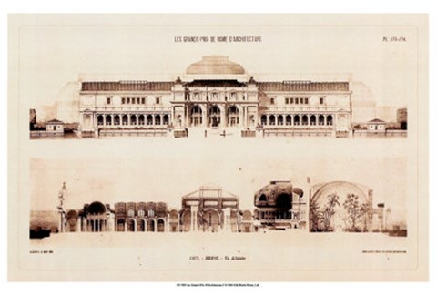 Framed Les Grands Prix D&#39;Architecture I Print