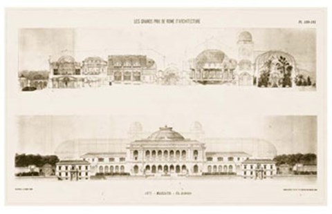 Framed Les Grands Prix D&#39;Architecture II Print