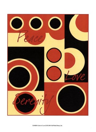Framed Circle of Love III Print