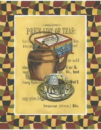 Framed Tea Leaves Print