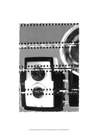 Framed Camera Chrome I Print