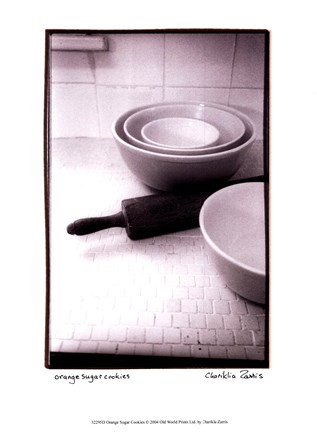 Framed Orange Sugar Cookies Print