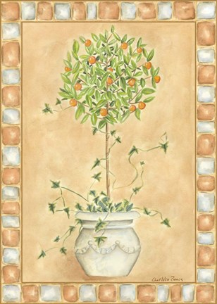 Framed Tuscan Fruit I Print