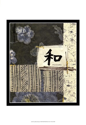 Framed Sea Blue Harmony Print