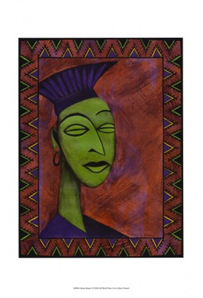 Framed African Beauty I Print
