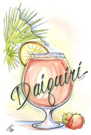 Framed Drink up...Daiquiri Print