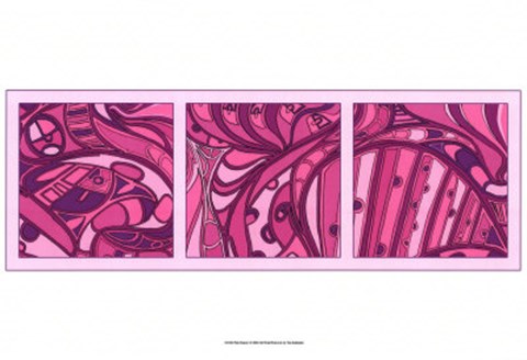 Framed Pink Fission I Print