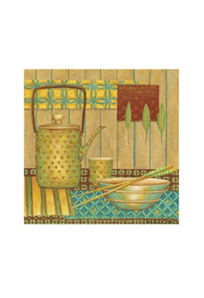 Framed Willow Tea Pot Print