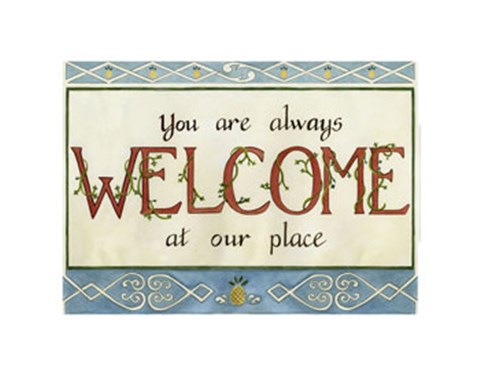 Framed Welcome Print