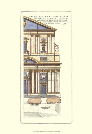 Framed Classical Faade II Print