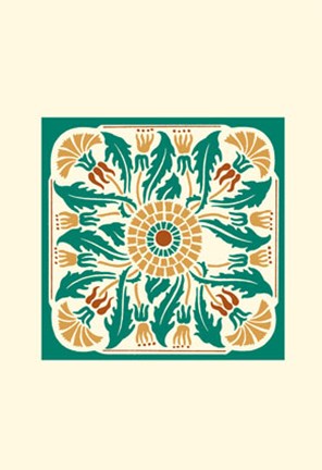 Framed Tile Motif V Print