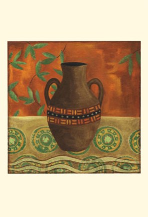 Framed Earthen Vessel I Print