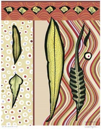 Framed Go Go Leaves IV Print