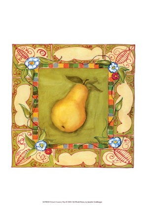 Framed French Country Pear Print