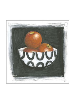 Framed Apples in Bowl Print