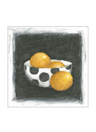 Framed Oranges in Bowl Print