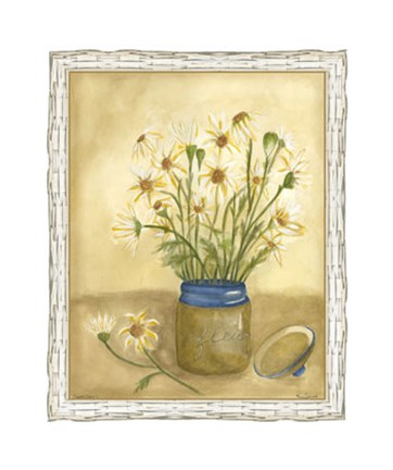 Framed Country Daisy I Print