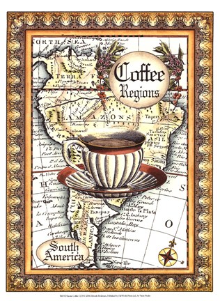 Framed Exotic Coffee (D) I Print