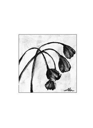 Framed Mini Swooning Tulips I (NA) Print