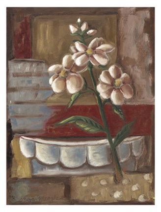 Framed Le Fleur de Classique (P) I Print