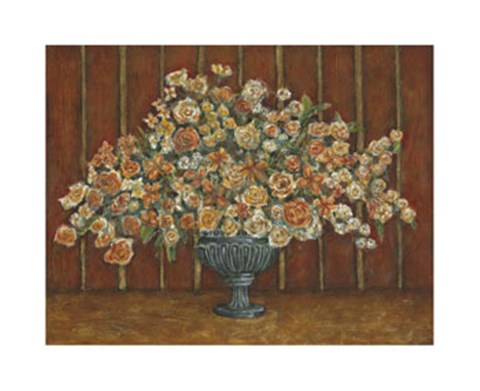 Framed Mille Fleurs I Print