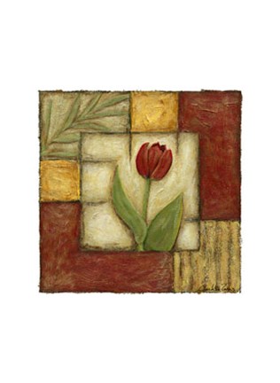 Framed Flower Montage II Print