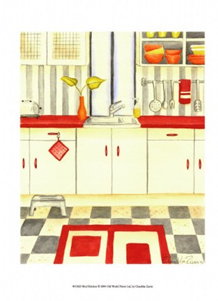 Framed Mod Kitchen Print