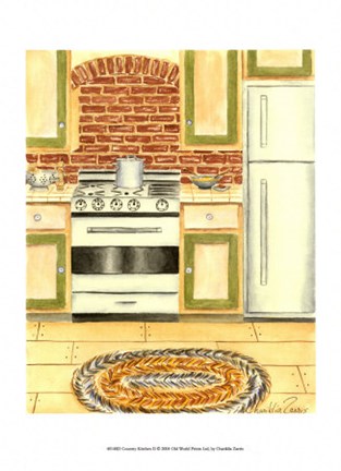 Framed Country Kitchen II Print