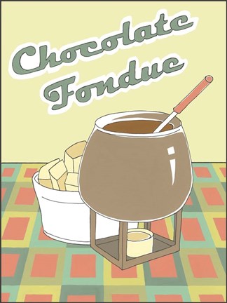 Framed Chocolate Fondue Print