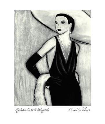 Framed Marlena goes to Hollywood Print