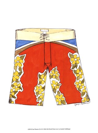 Framed Surf Shorts (CI) II Print