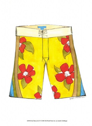 Framed Surf Shorts (CI) IV Print