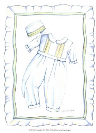 Framed Baby&#39;s Special Day (D) II Print