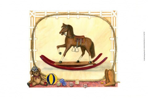 Framed Rocking Horse (D) I Print