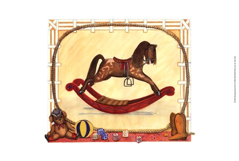 Framed Rocking Horse (D) II Print