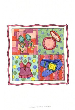 Framed Shopping Spree IV Print